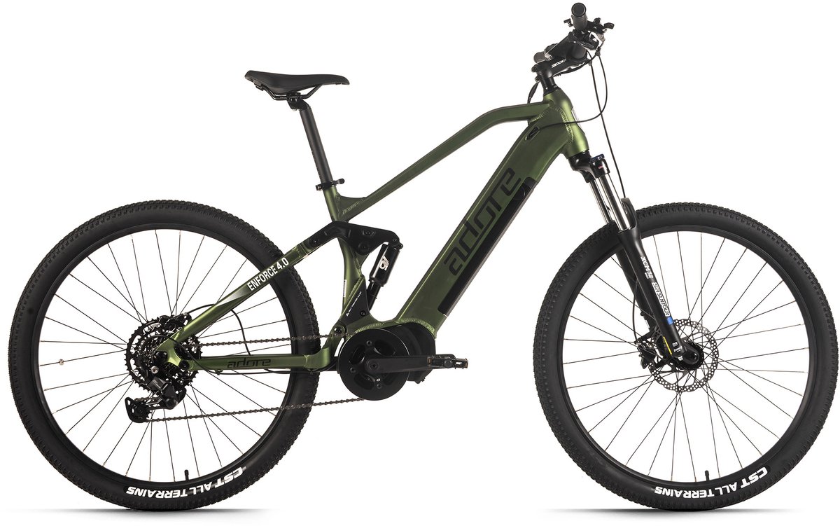 adore e mountainbike fully 29 enforce 4 0 middenmotor 85nm 15ah groen mat