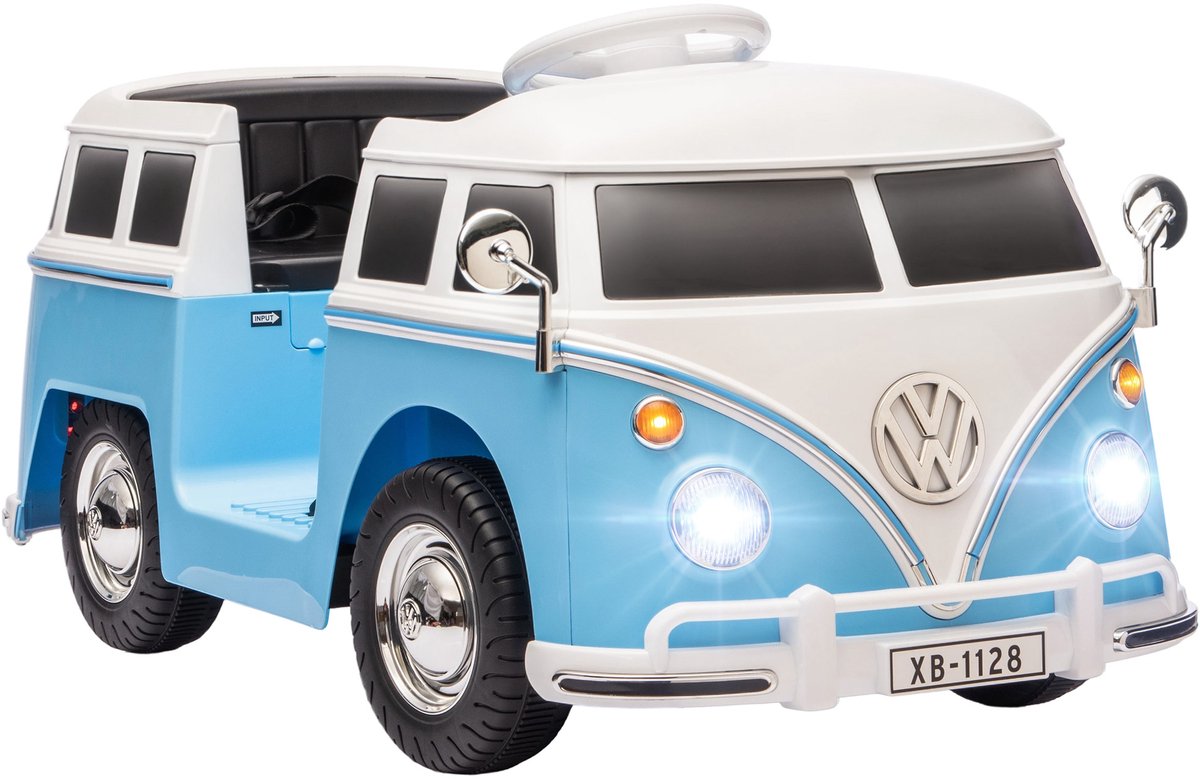 aiyaplay electric ride on car metaal kunststof 89l x 49b x 41 5h cm blauw