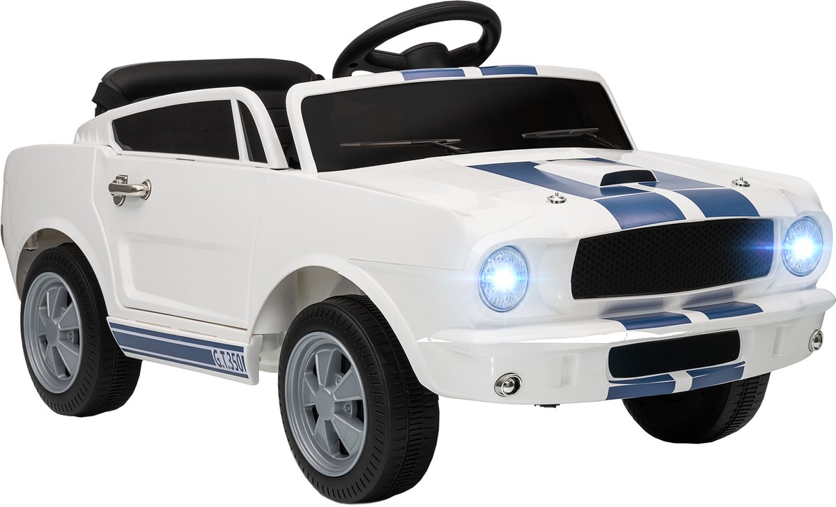 aiyaplay elektrische auto voor kinderen kunststof metaal 97l x 51 5b x 46 5h cm wit