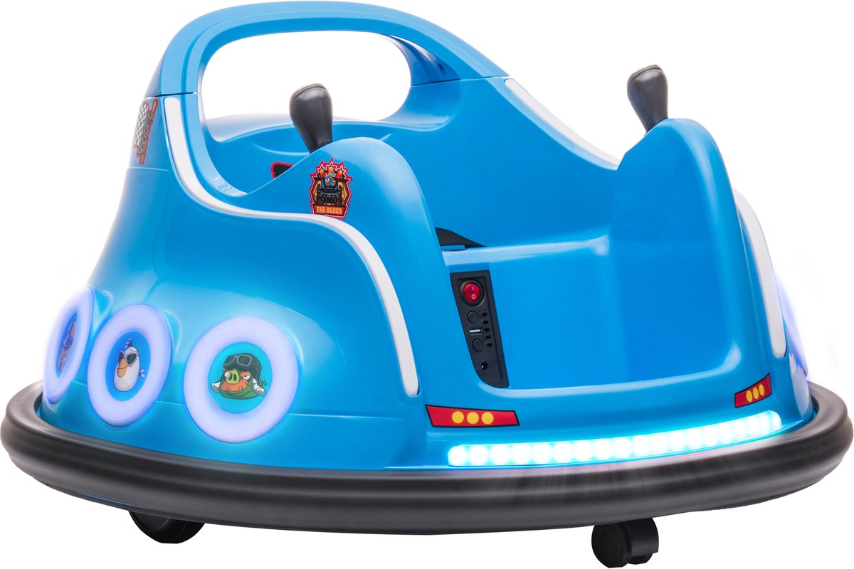 aiyaplay elektrische botsauto kunststof metaal 73x73x44 cm blauw