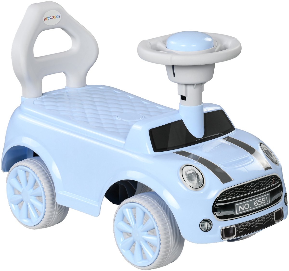 AIYAPLAY Kinder Glijauto Plastic 53L x 25B x 35H cm Lichtblauw Loopauto kopen online