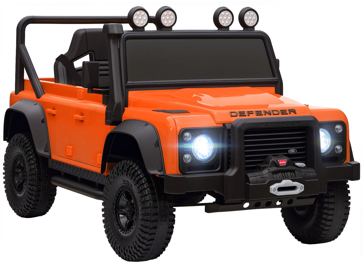aiyaplay kinderen rijden op off road speelgoedtruck kunststof staal 115l x 61b x 61h cm oranje