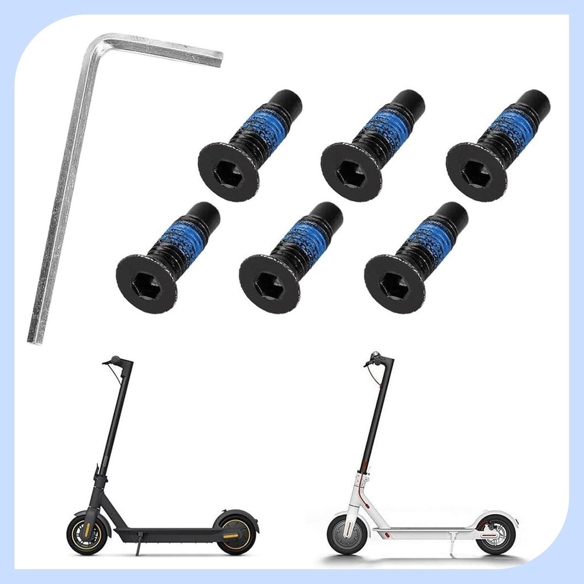 Allecto plus - Accessoires Set voor Elektrische Scooter Xiaomi M365 Pro2 - Reserve Onderdelen voor Segway Ninebot G30 - Schroeven en Schroevendraaier - 6 Stuks. Buitenspeelvoertuigaccessoire kopen online