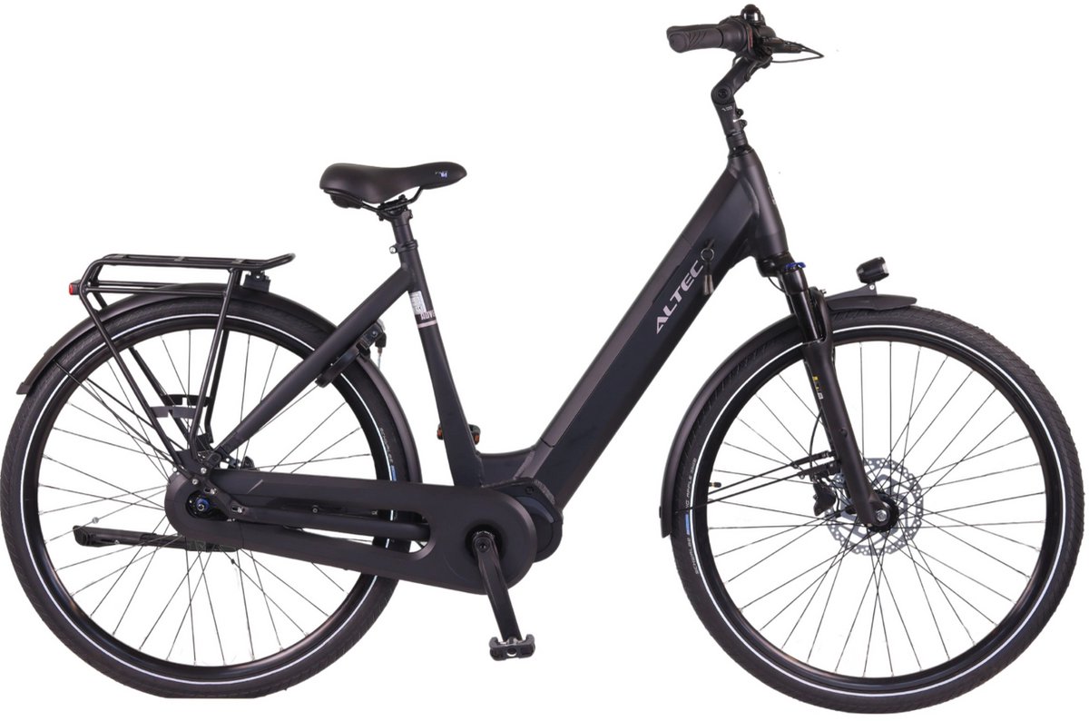 Altec Adventure Elektrische Fiets - E-bike 28 Inch - Damesfiets 53 cm - 7 Versnellingen - Hydraulische Schijfrem - 733 Wh Accu - Matzwart Fiets (elektrisch) kopen online