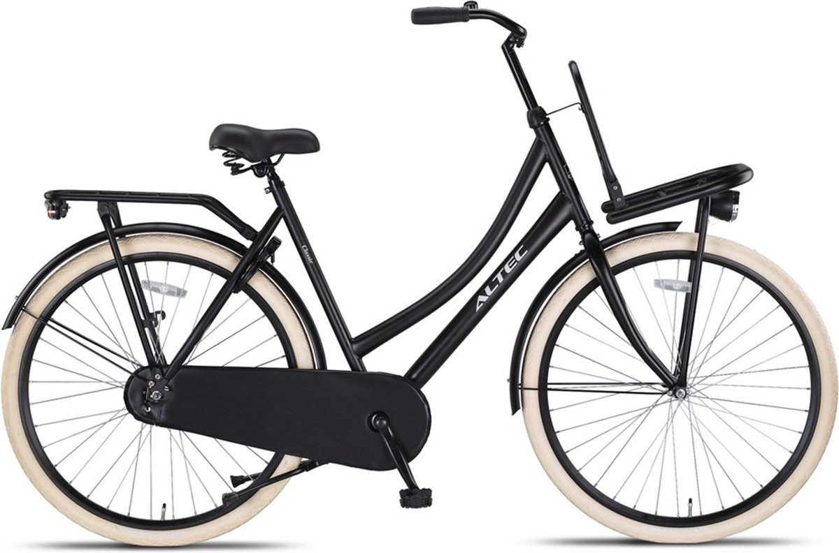 altec classic transportfiets 58cm zwart