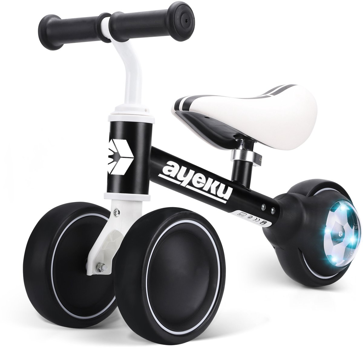 AyeKu Baby Peuter Loopfiets met Knipperende Lichtwielen, 1-3 jaar, Voetbal Loopfiets kopen online