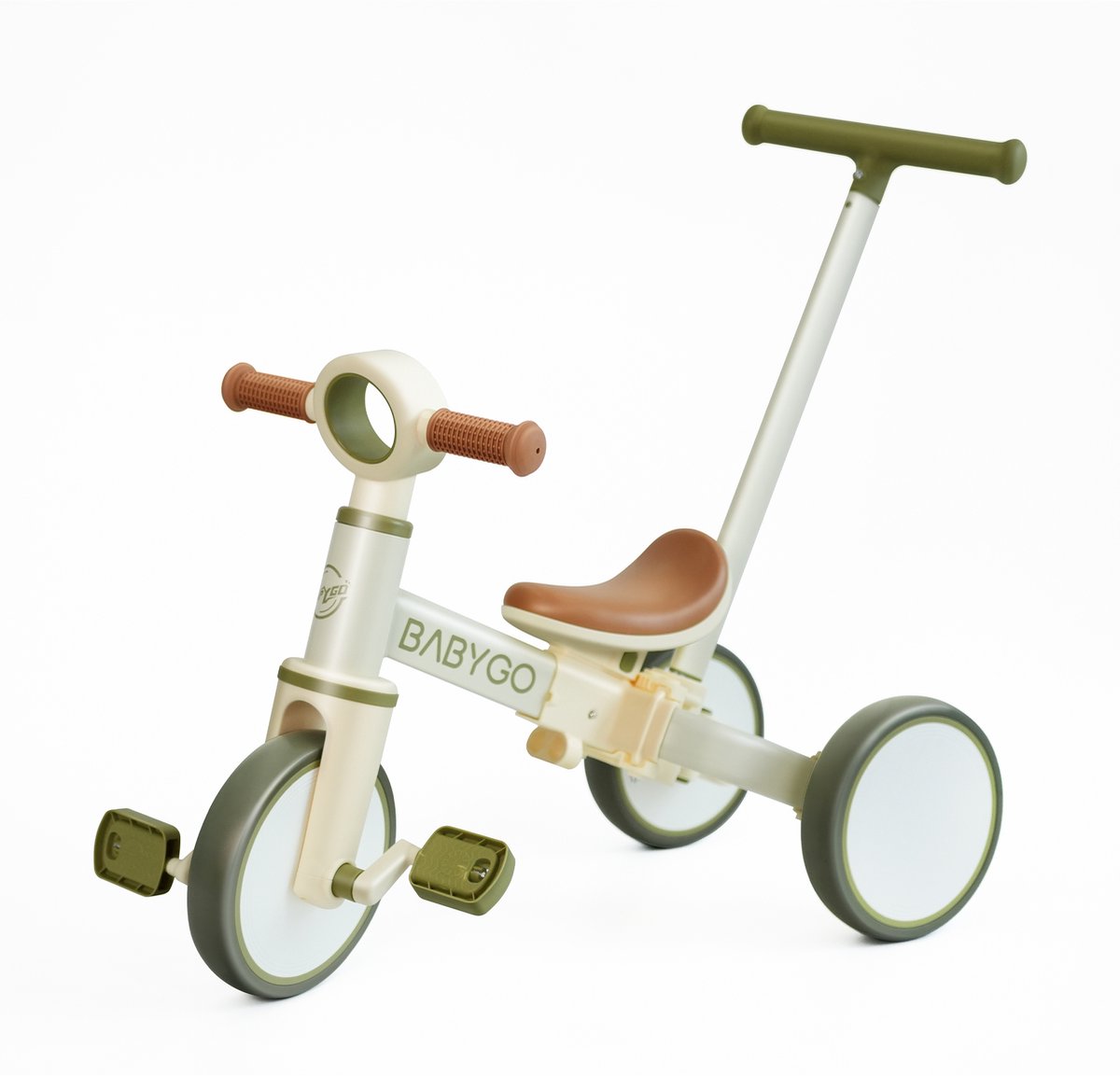 babygo 3 in 1 driewieler loopfiets duwfiets ride on in n verstelbaar veilig en duurzaam voor kinderen van 1 5 jaar