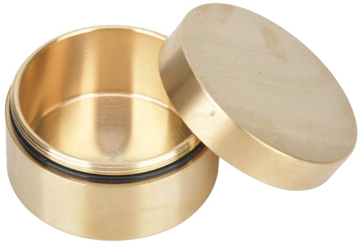 bag pill boxes brass round shape waterproof dustproof moisture proof medication box round shape sealed container l