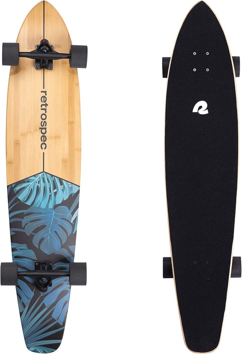 Bamboe Pintail Longboard - Lichtgewicht Skateboard met Duurzame Wielen Longboard kopen online