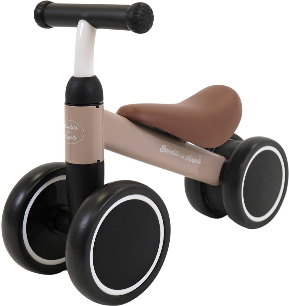 bandits angels loopfiets little starter sand beige vanaf 1 jaar voor jongens en meisjes metaal beige loop fiets compact en veilig voor binnen en buiten