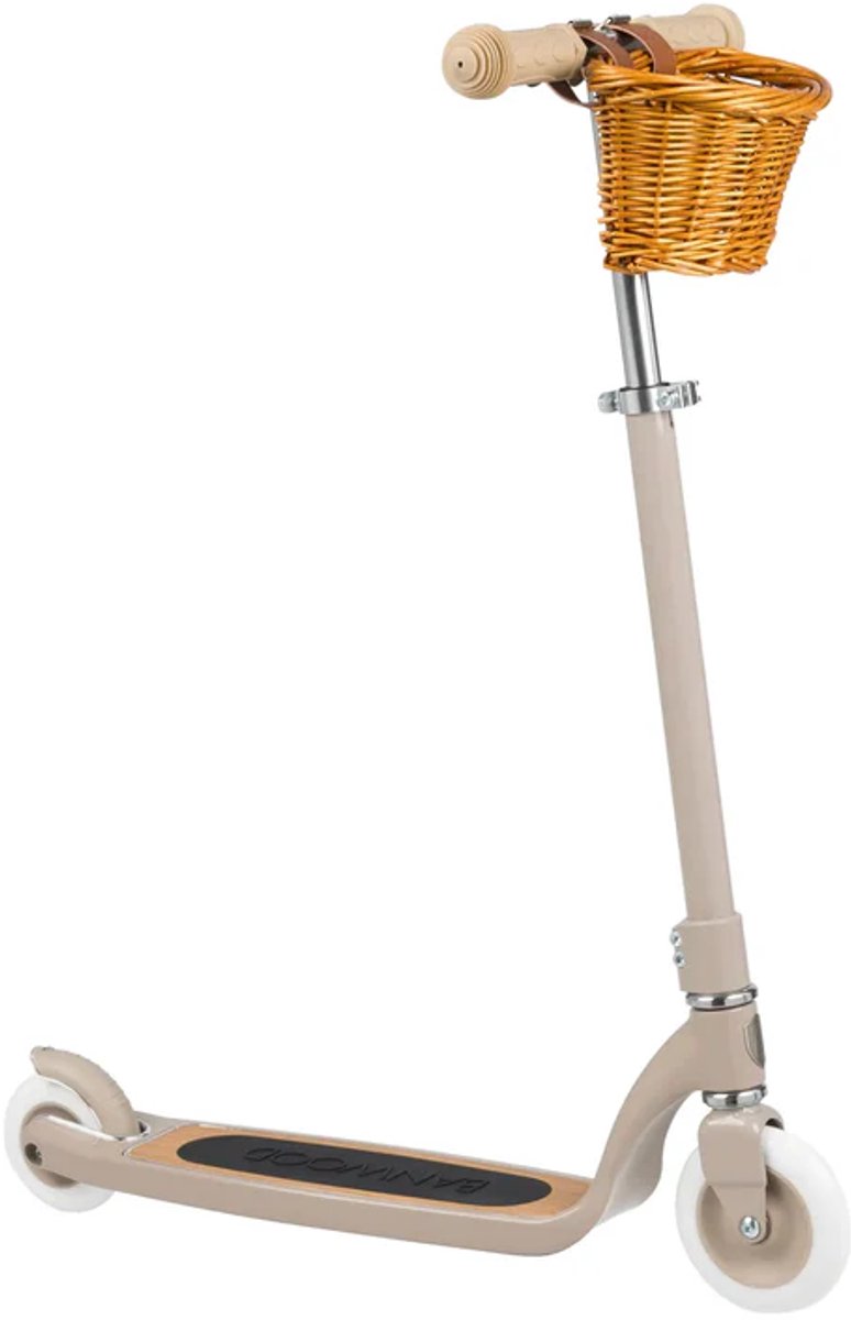 Banwood - Maxi scooter - kinderstep met mandje - 6+ jaar - Beige Step kopen online