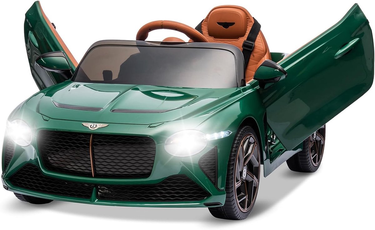 Bentley - Officiële Licentie - Elektrische Kinderauto 12V -Met Afstandsbediening - 3 tot 8 jaar - Groen Accuvoertuig kopen online