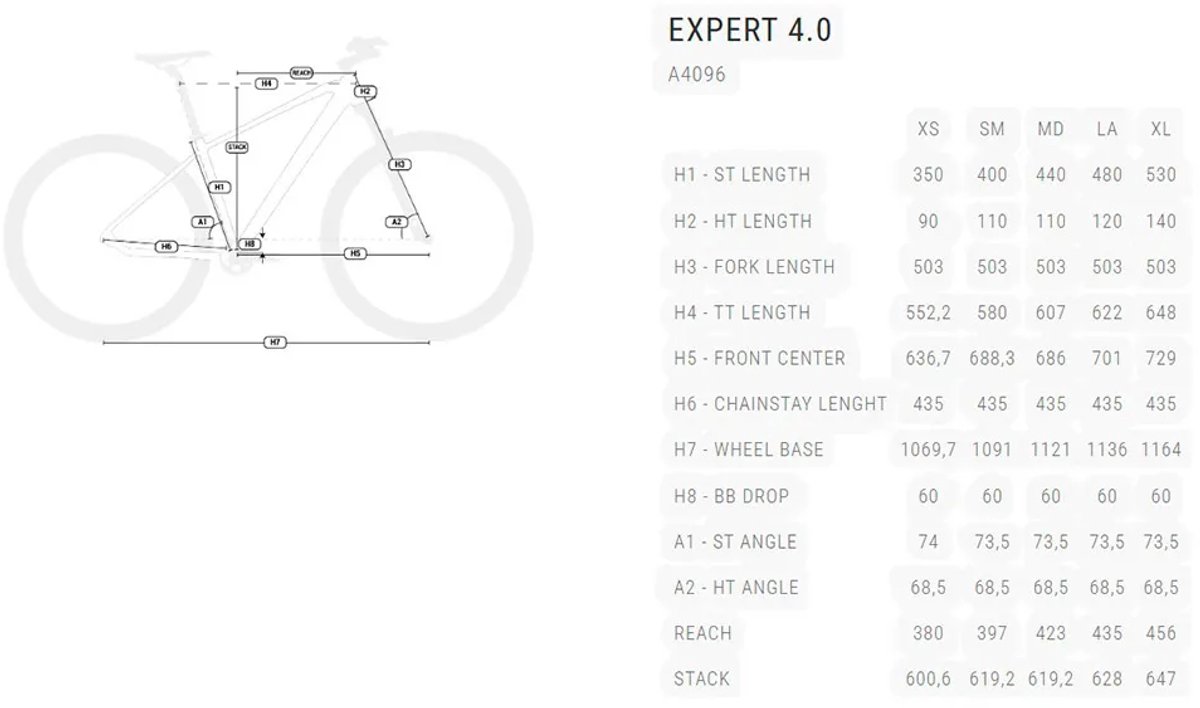 bh expert 4 0 29 deore 2026 mountainbike rood m