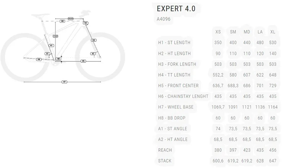 bh expert 4 5 29 xt 2026 mountainbike groen l
