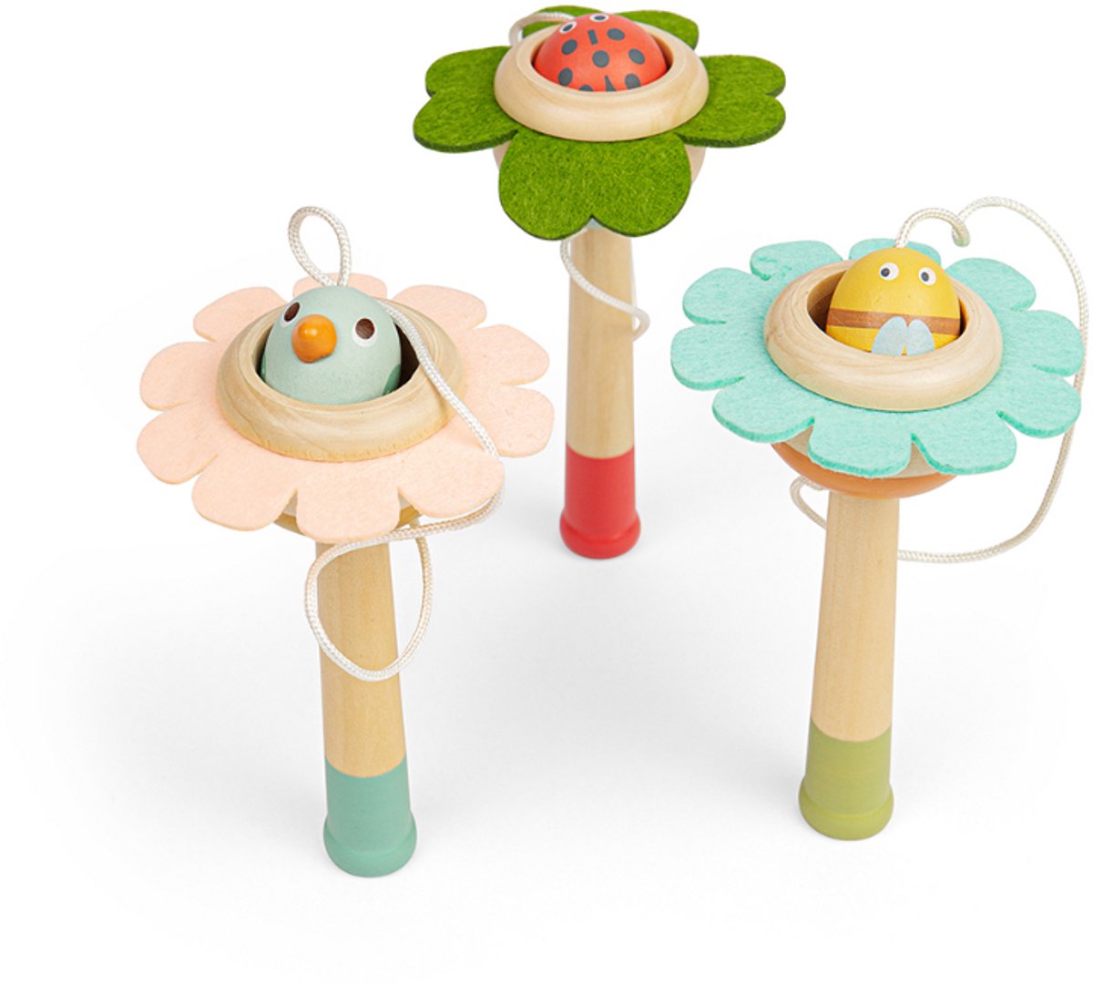 BigJigs educatief speelgoed Flower Ball and Cup kleurrijk karton. Step kopen online