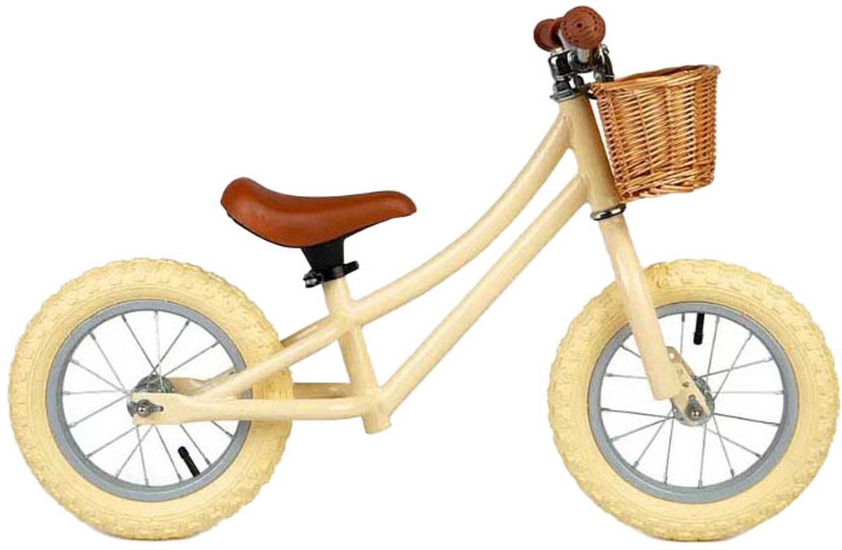 bigjigs loopfiets creme