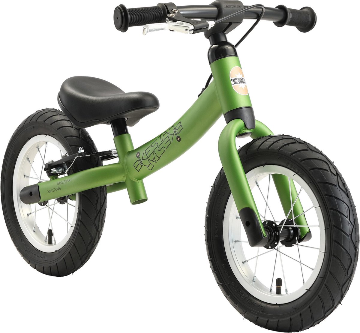 bikestar meegroei loopfiets sport 12 inch felgroen