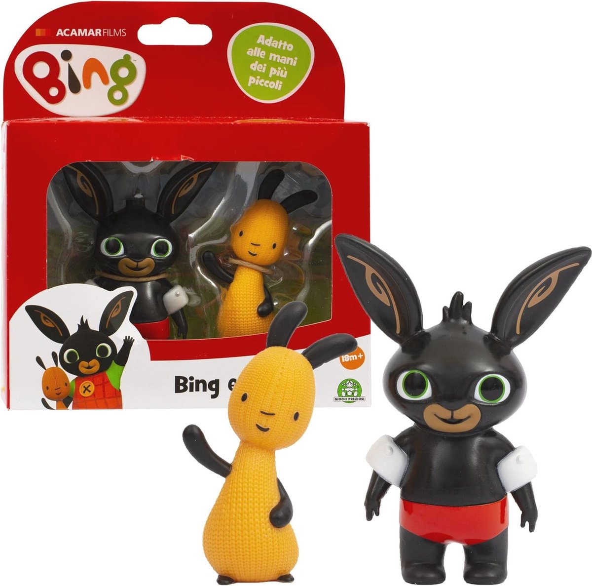 bing minifiguren set van 2 geschikt voor kleine kinderen vanaf 18 maanden