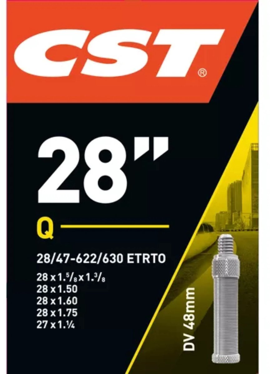 Binnenband CST DV48 28x 1.10-1.75 / 28/47-622 Fietsband kopen online