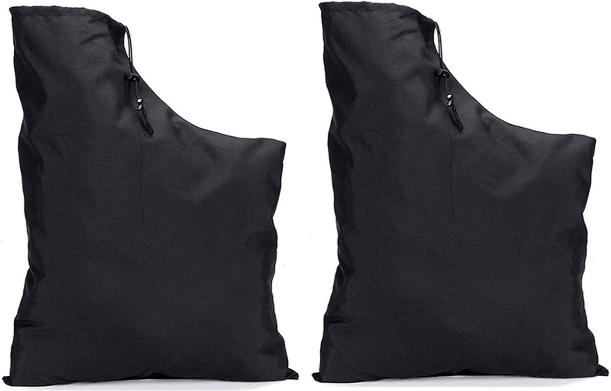 bladblazer stofzuigerzakken zwarte vervangingszakken voor bladblazers bladblazer stofzuigerzakken met ritssluiting herbruikbare tuinafvalzakken 2 stuks zwart