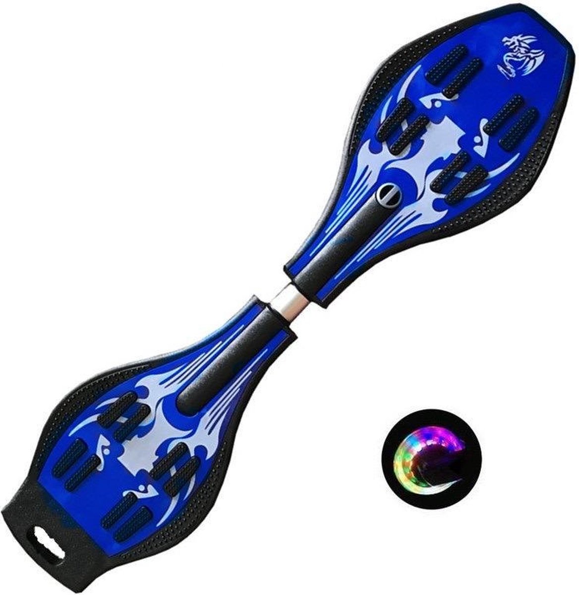 blauw wave board led waveboards skateboard met licht streetsurfing board wave props gratis draagtas