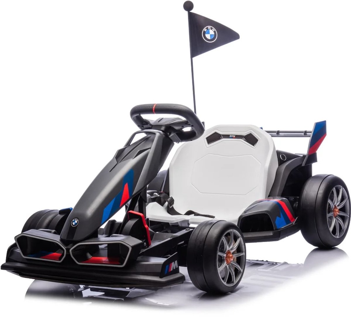 bmw elektrische go kart voor kinderen 24v vanaf 5 jaar grijs