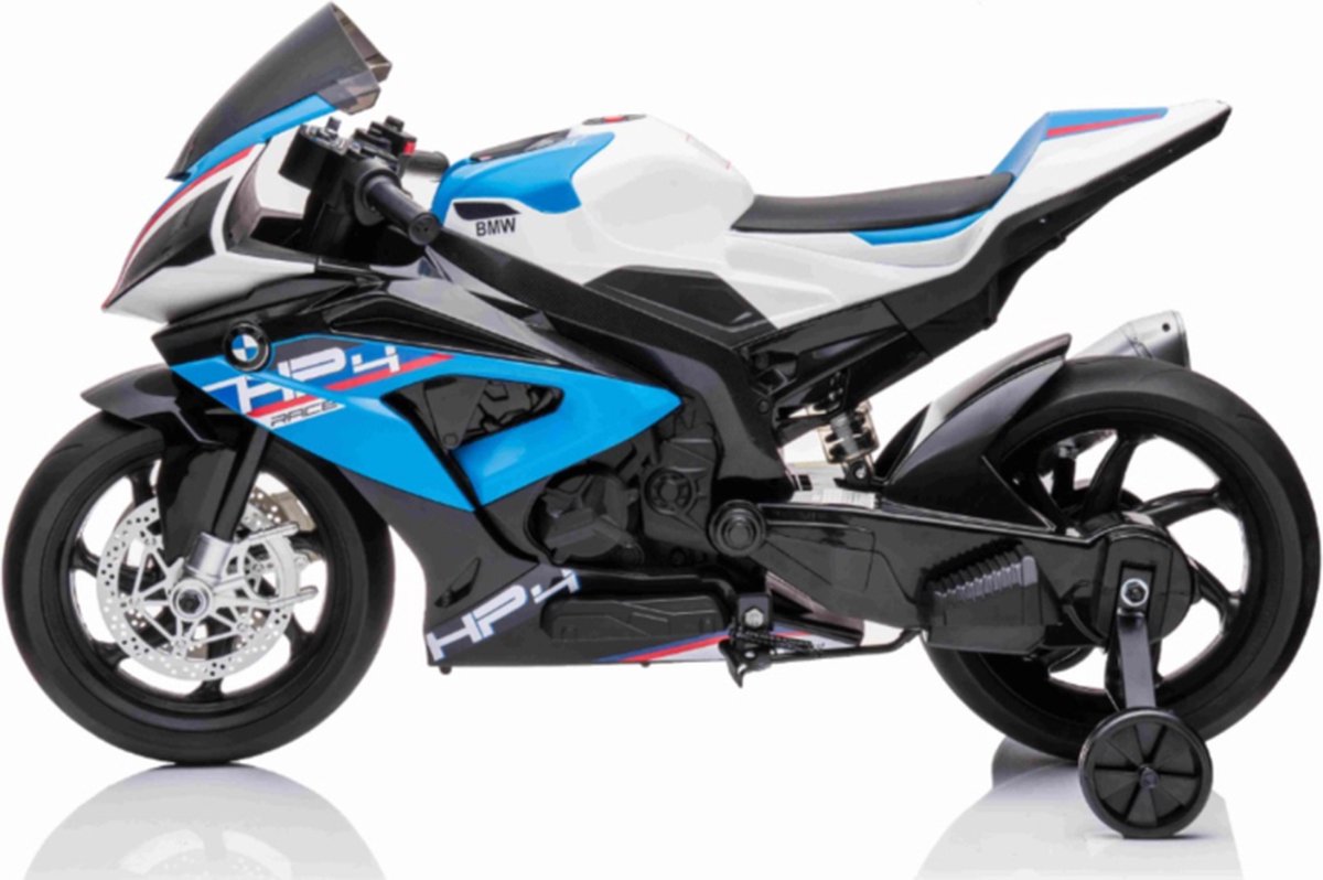 BMW HP4 RACE S1000RR 12v blauw, kinder motor, elektrische kindermotor Accuvoertuig kopen online
