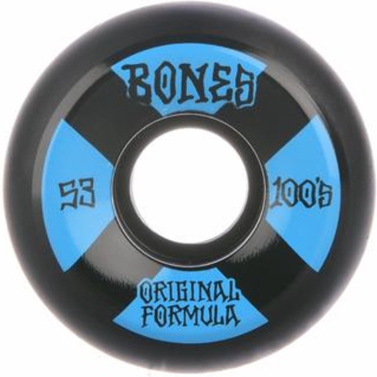 bones wheels 100 s black blue v5 sidecut 53mm