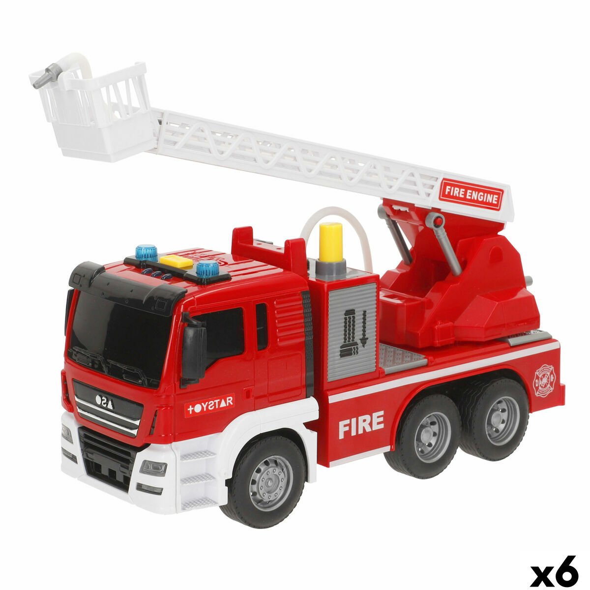 Brandweerwagen met licht en geluid Speed & Go 26 x 14 x 9 cm (6 Stuks) Buitenspeelvoertuigaccessoire kopen online