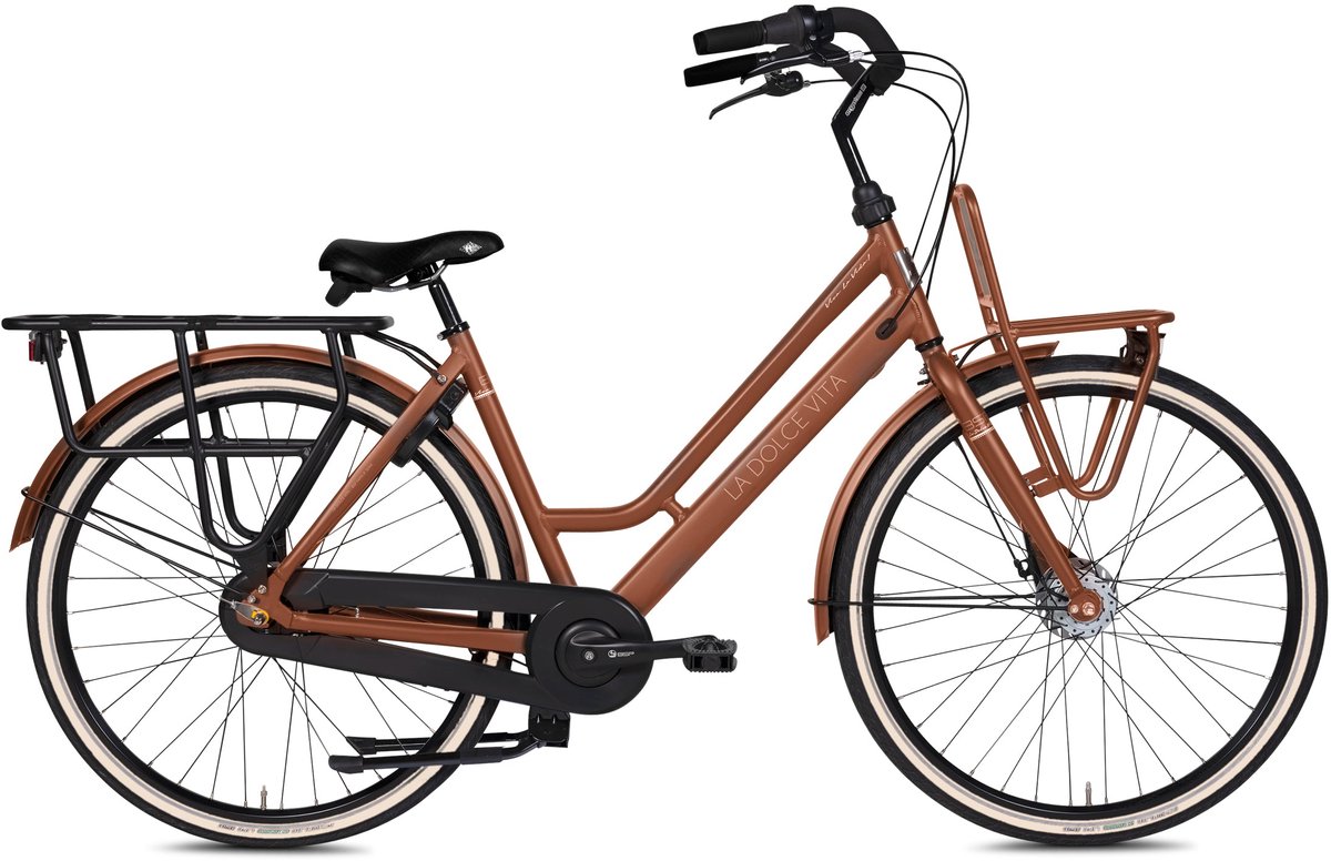 bsp la dolce vita moederfiets 7 versnellingen 51 cm desert glow