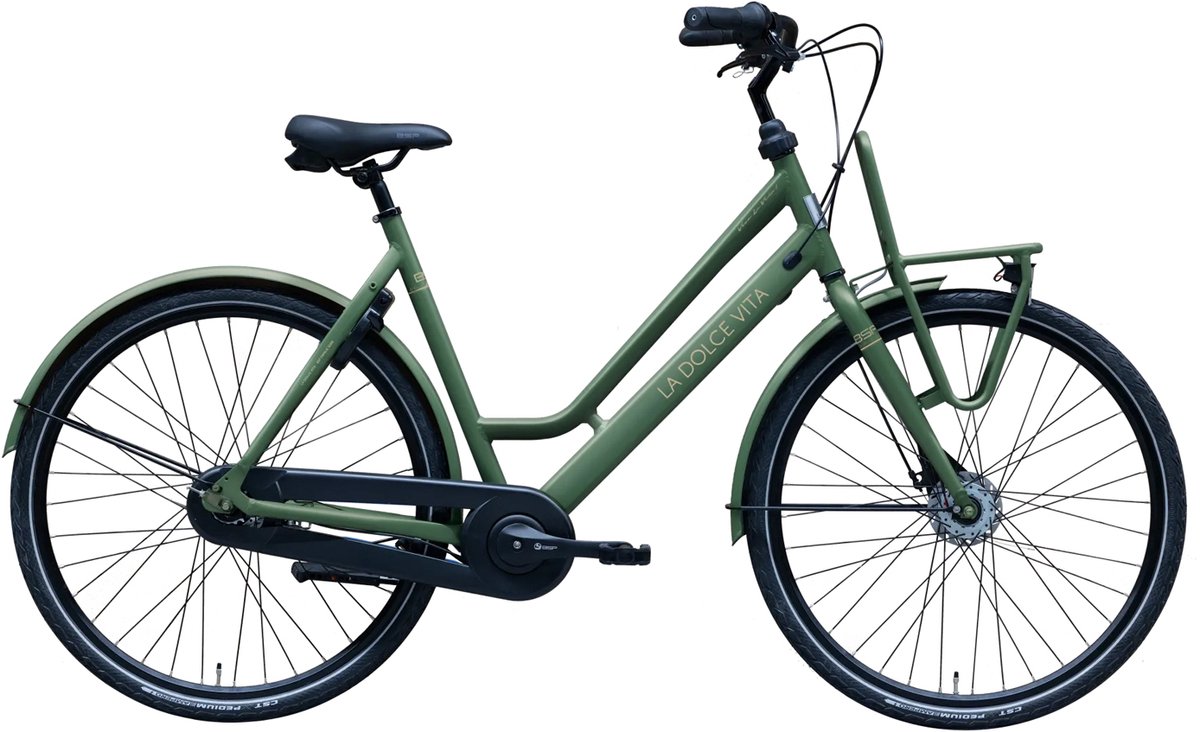 bsp la dolce vita special dames stadsfiets 7 versnellingen 57 cm emerald green