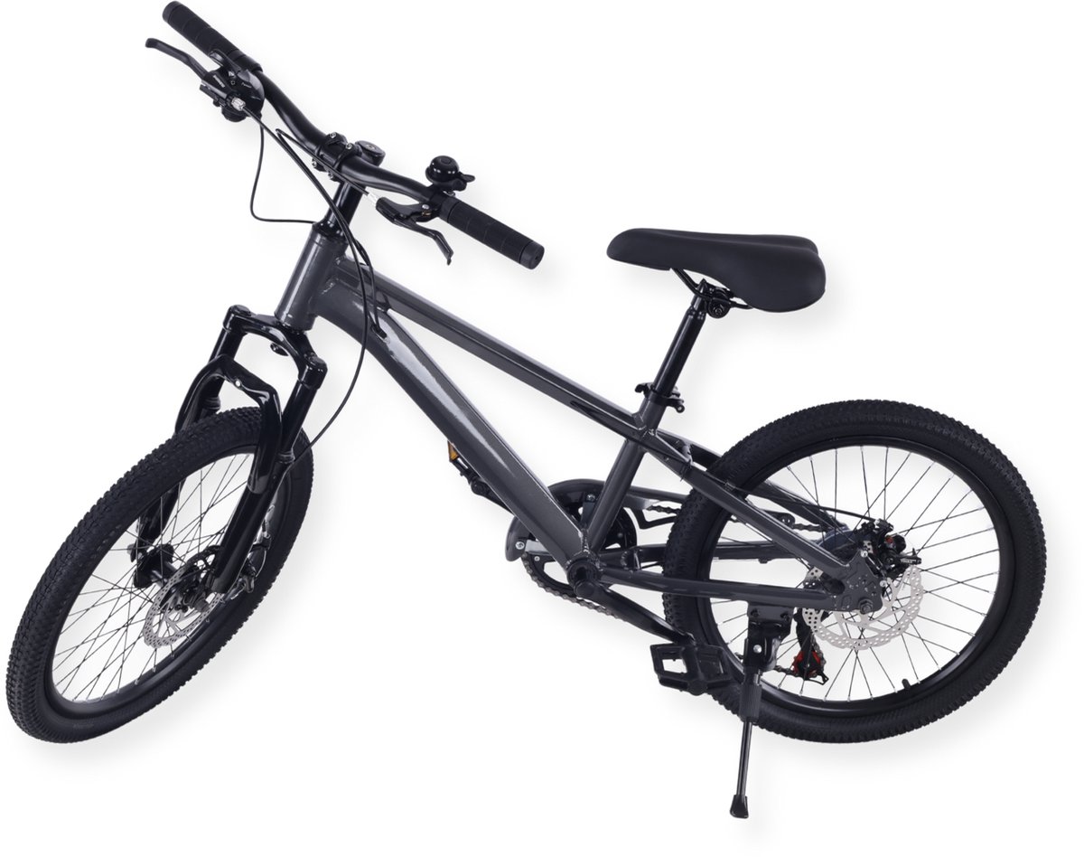 Buxibo - Fiets Laguna - Kinder Mountainbike - Aluminiumlegering Frame - 20 Inch - Grijs Kinderfiets kopen online