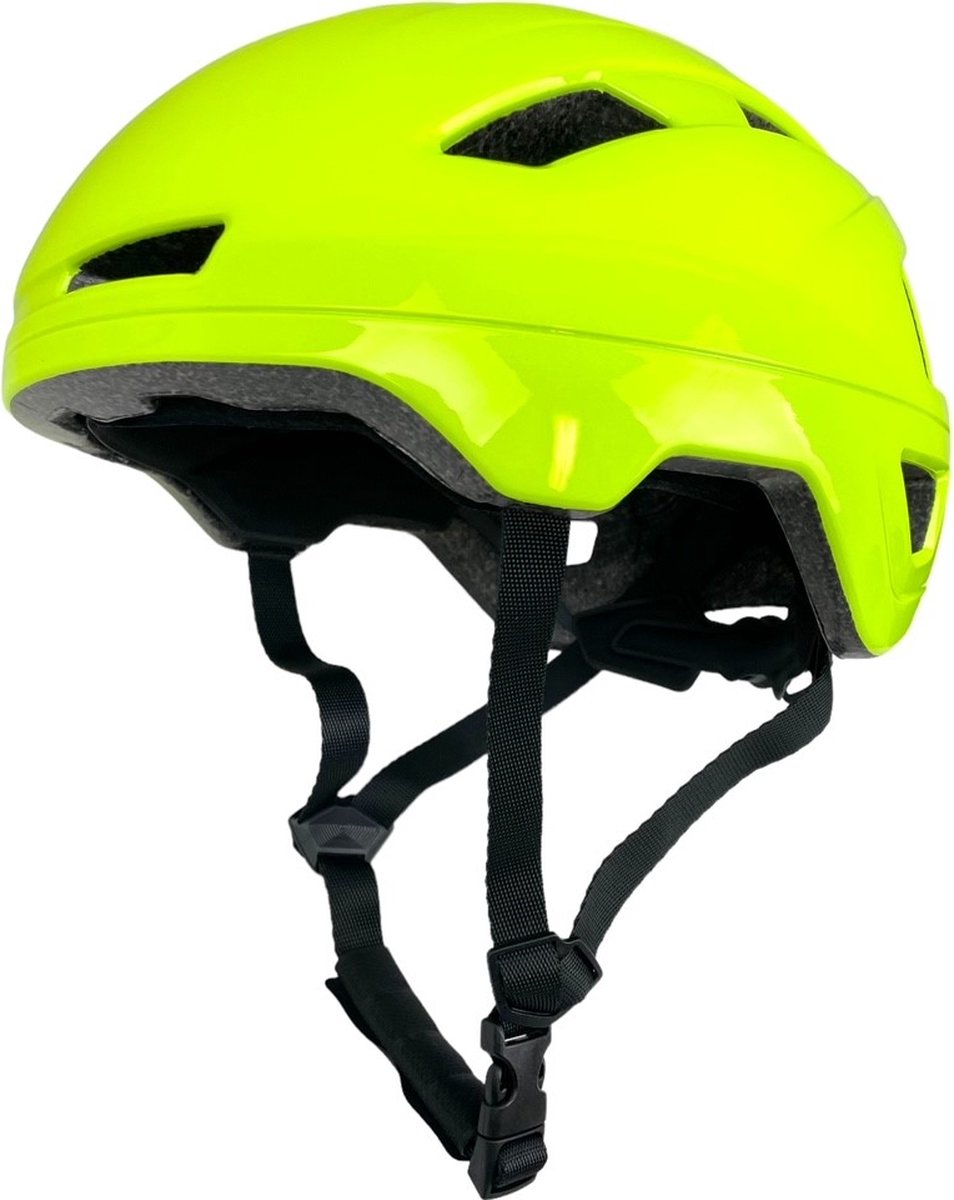 cab helm pedelec snorfiets maat s m 52 57 geel