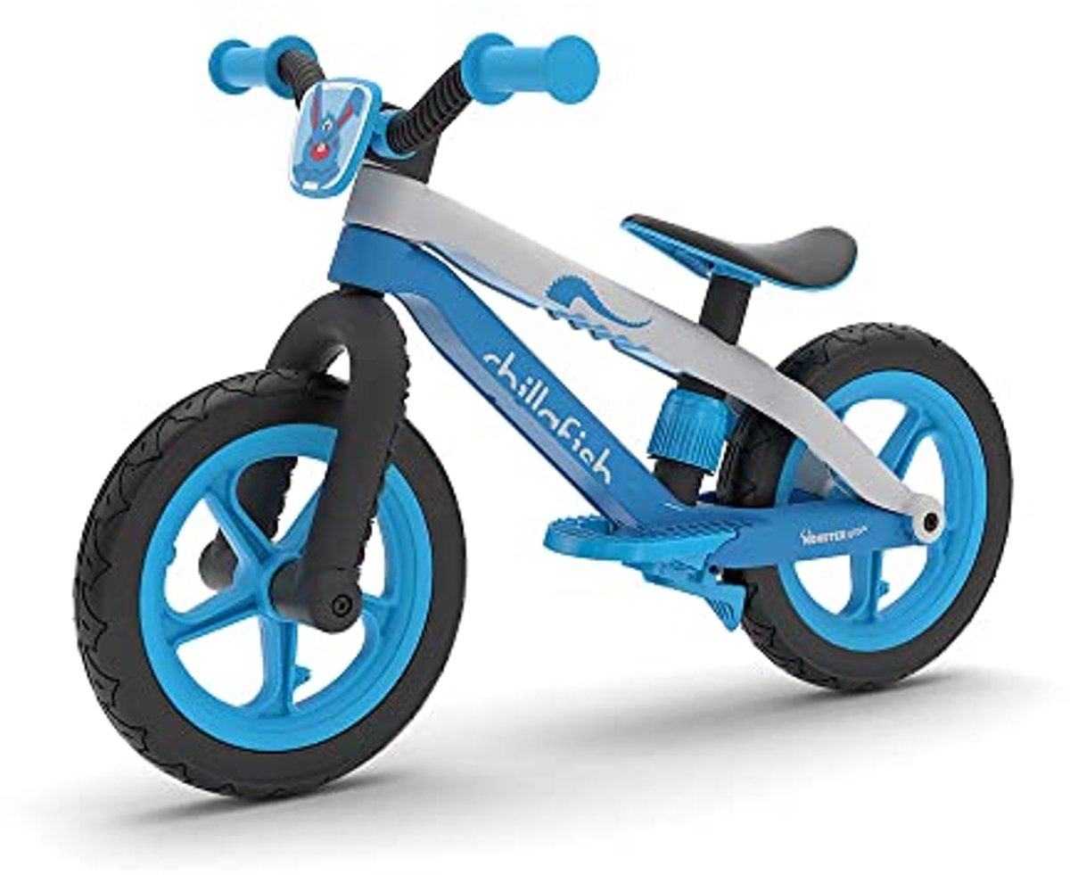 Chillafish BMXIE 2 BMXie2 12 Inch Lightweight Balance Bike with Foot Brake, Adjustable Seat, Airless Tyres and BMX Design for Children 2-5 Years CPMX02BLU, Blue/Blue Kinderfiets kopen online