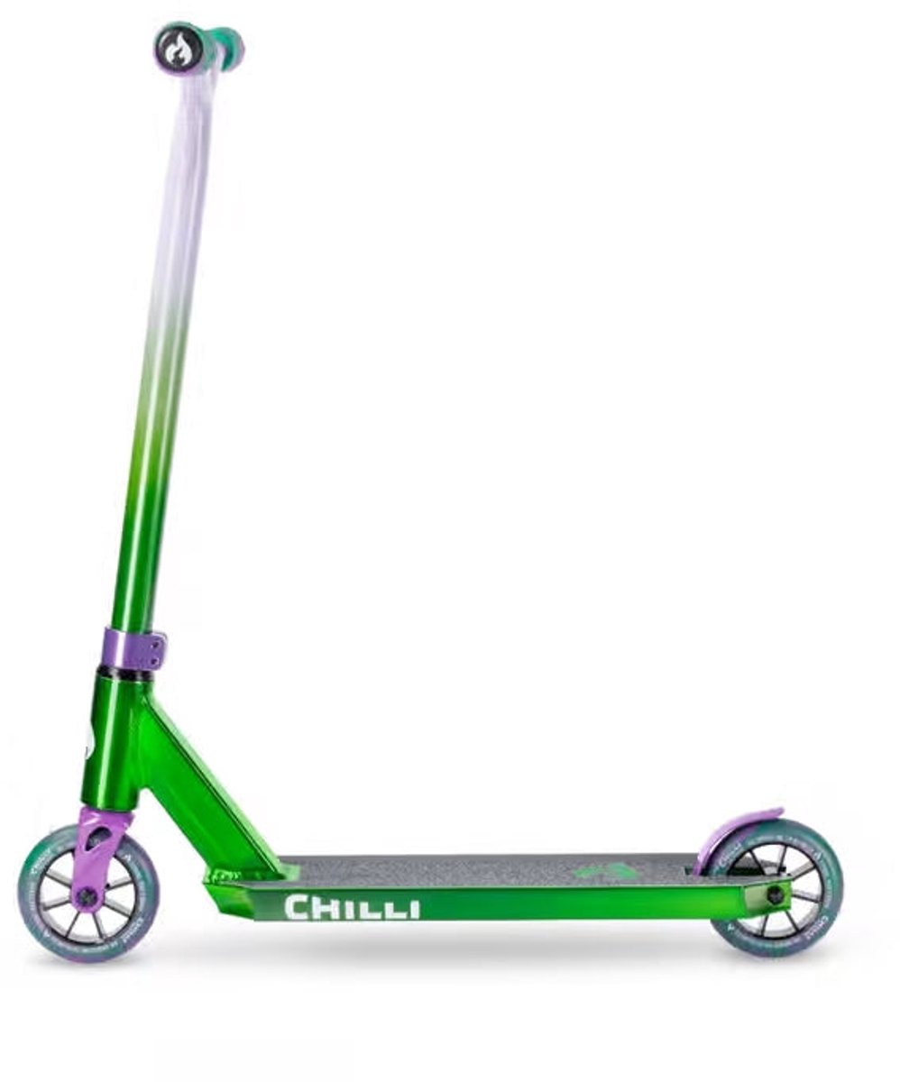 Chilli Pro Scooter Jumpstart - M Green/Purple - Stuntstep Step kopen online