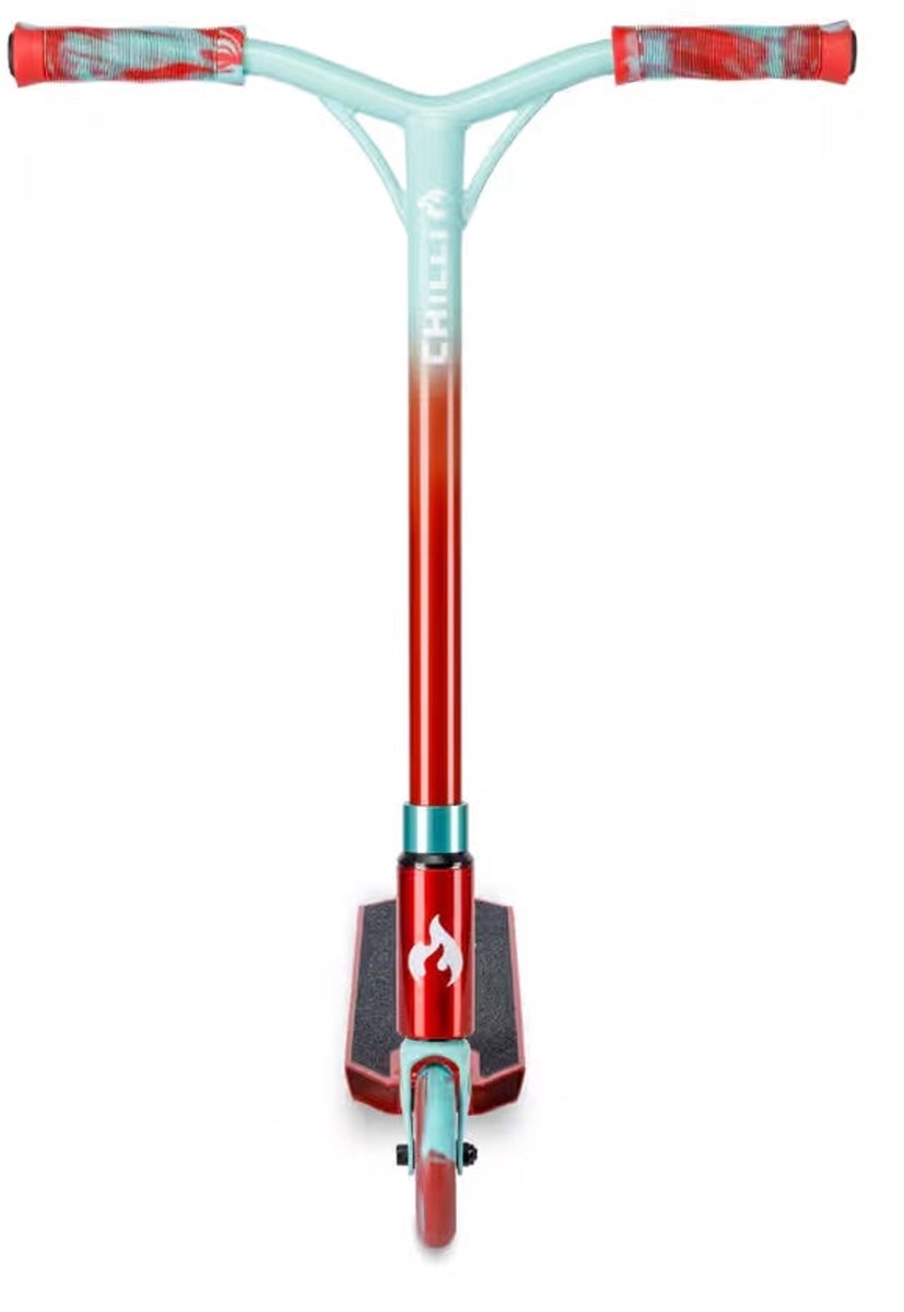 chilli pro scooter jumpstart s red teal stuntstep