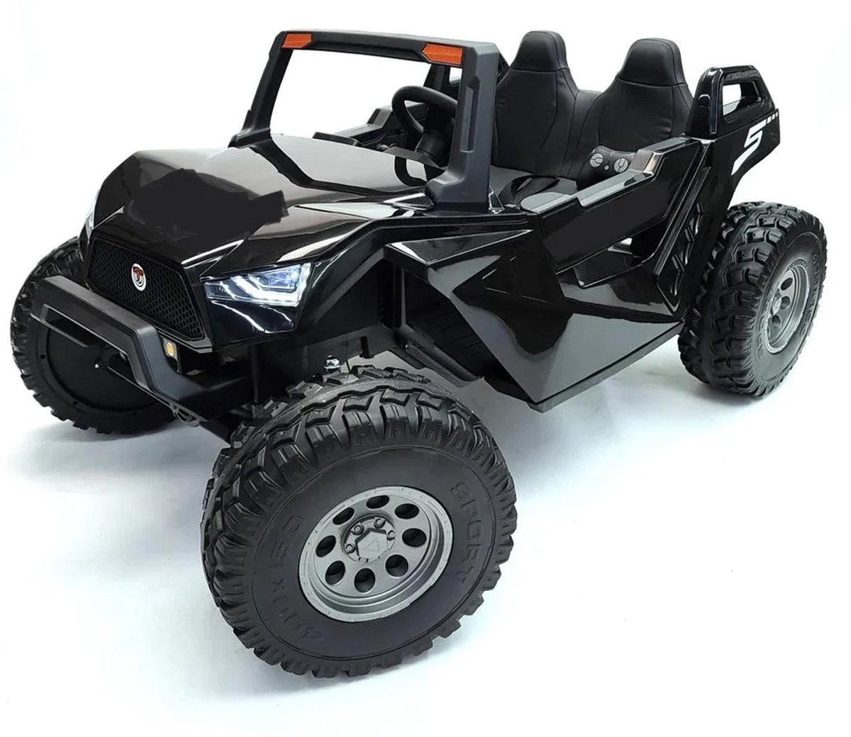 clash 2 persoons elektrische kinderauto 24v afstandsbediening zwart