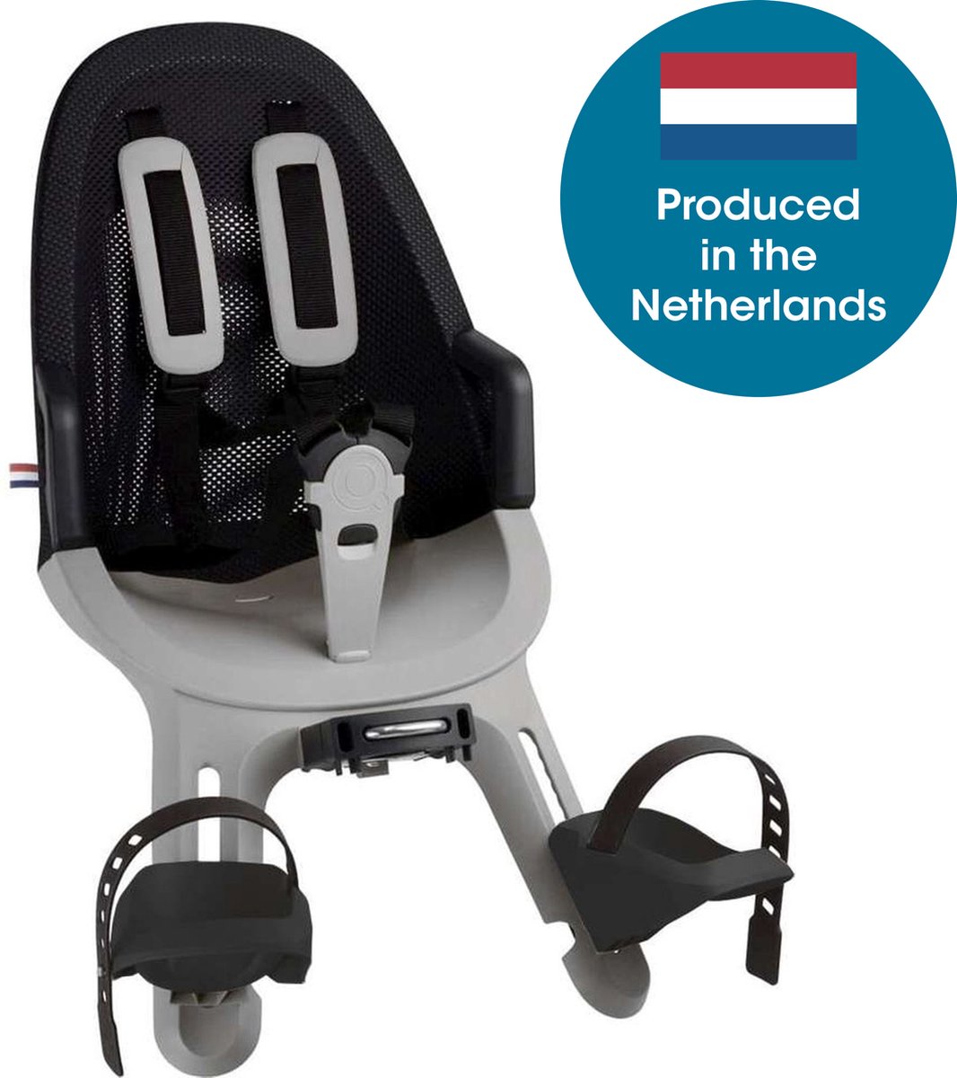 Cortina Seattle Qibbel Air Fieststoeltje Voor - Seattle grijs - Stuurpenbevestiging - Voorzitje - Fietszitje - Stuur Fietsstoeltje kopen online