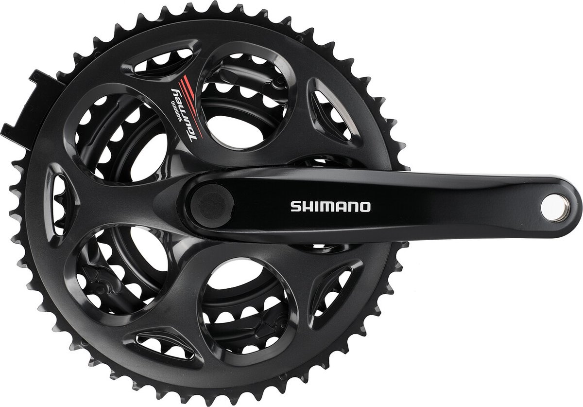 crankstel 7 8 speed shimano tourney fc a070 170 50 39 30t vierkante as zwart