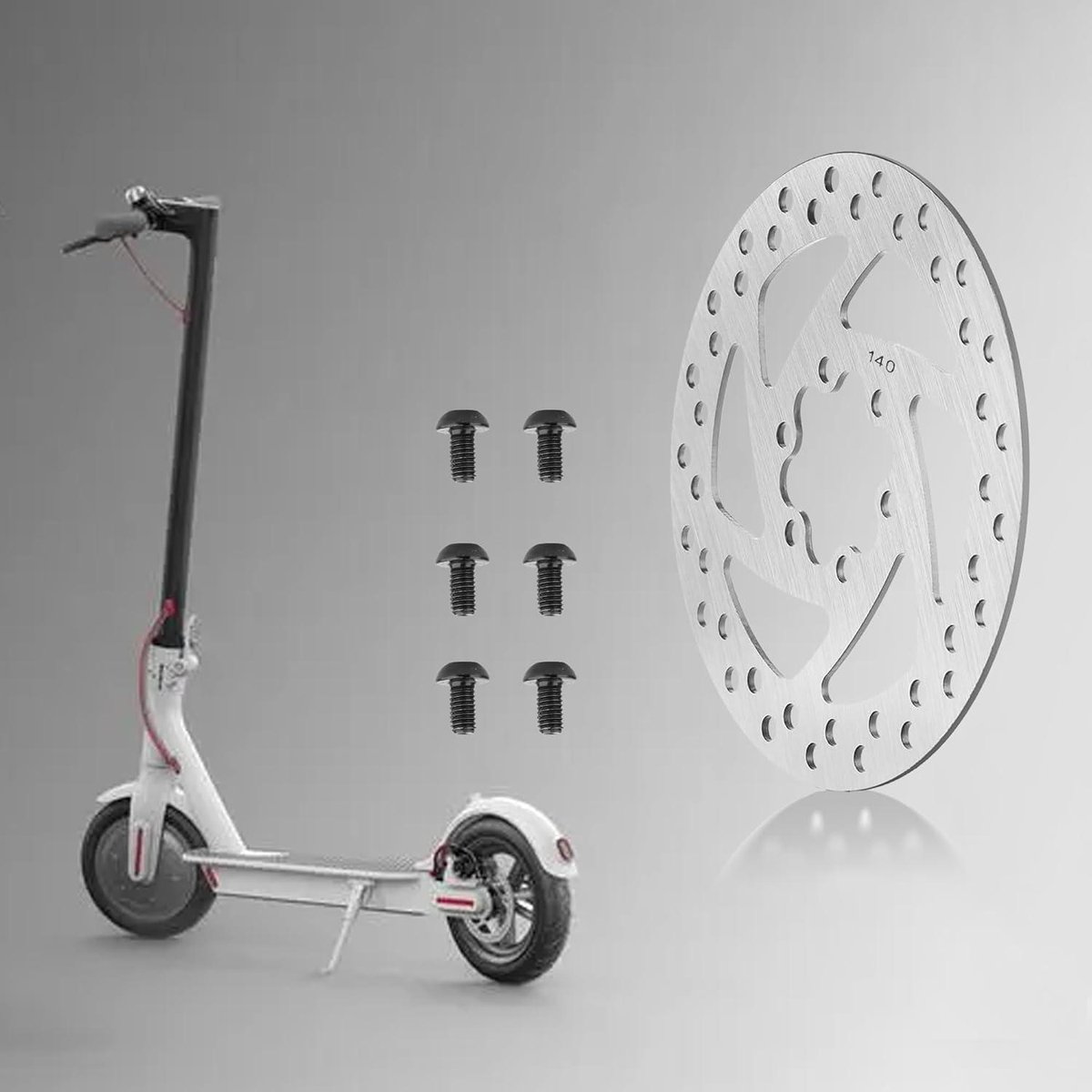 CSGoods - Remschijf 140 mm reserve Segway Ninebot F20 F25 F30 F40 elektrische step met schijfremblokken - KUGOO M4 M4 Pro elektrische scooter - 6 schroeven Buitenspeelvoertuigaccessoire kopen online