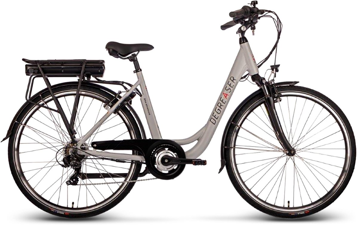 Degreaser dames ebike 50 cm 10.4 Ah 7sp zilver Fiets (elektrisch) kopen online