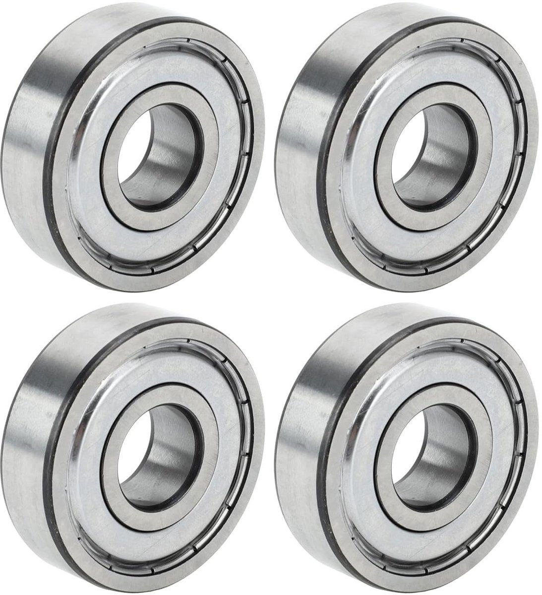 Diepe Groefkogellagers 17x47x14mm Voor Skateboard Wielen - Set van 4 Stuks met Metalen Afdichting Skateonderdeel kopen online