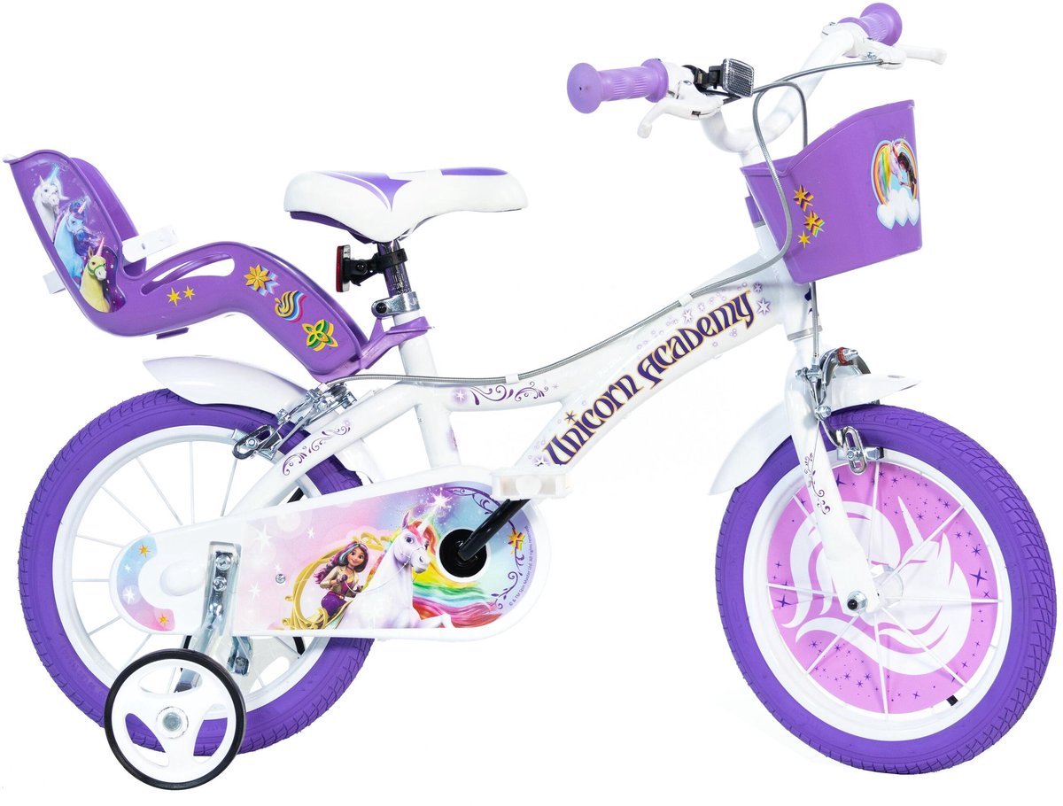 dino bikes kinderfiets unicorn academy 14 inch