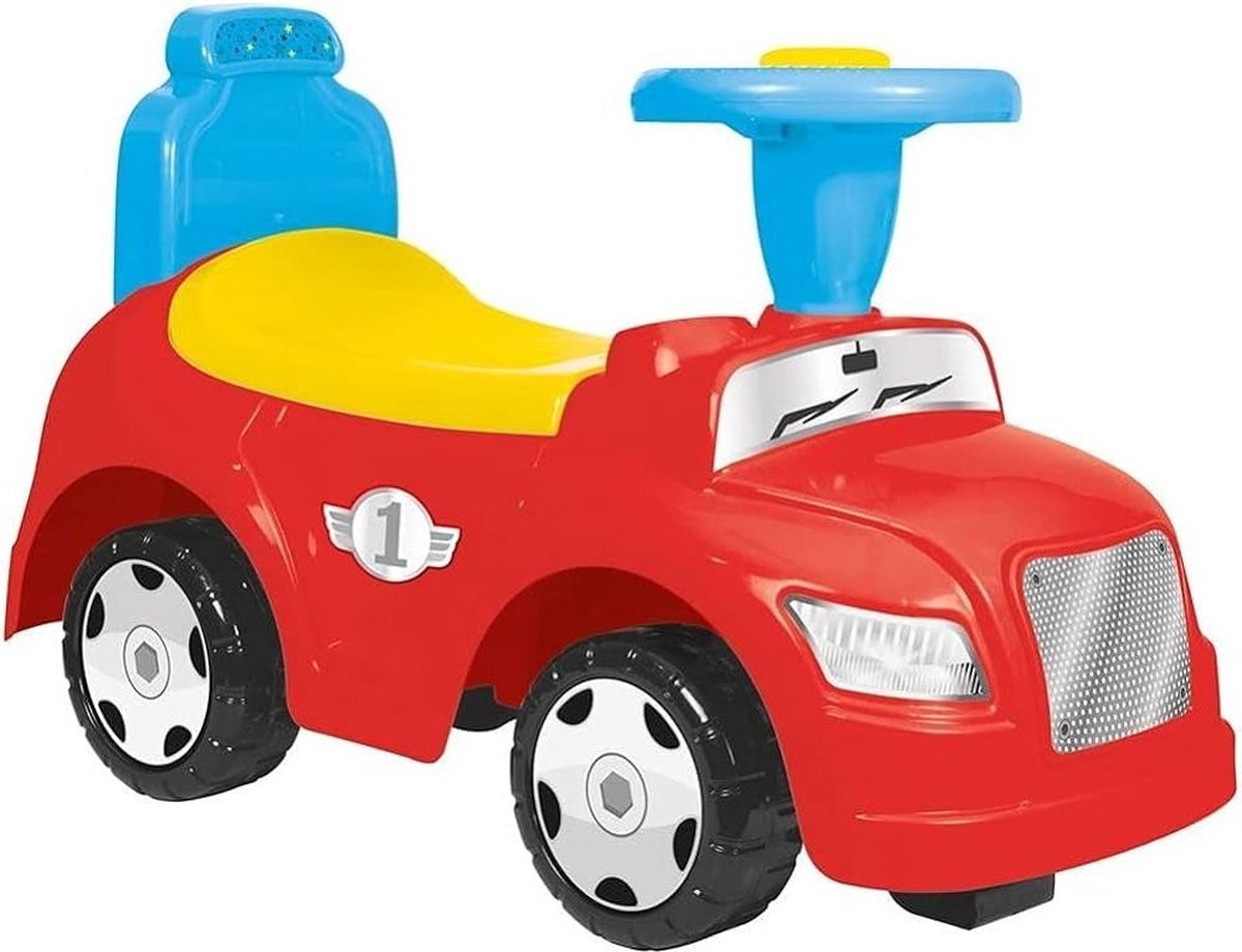 Dolu 2in1 Loopauto + Toeter Rood/Geel/Blauw Loopauto kopen online
