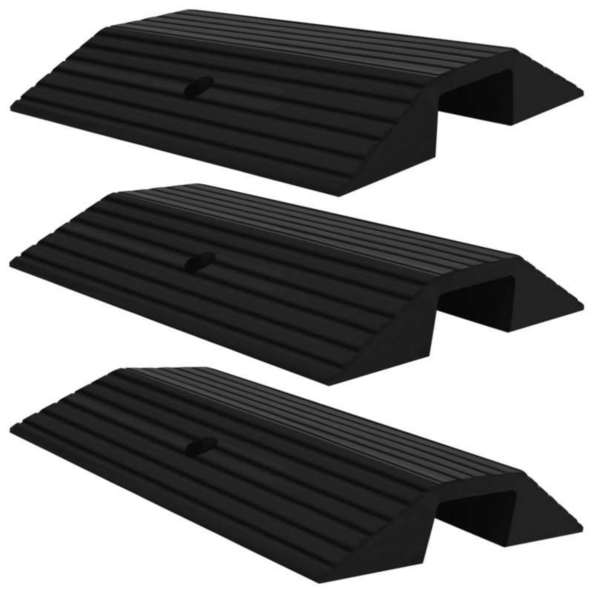 Drempelhulp – Drempelramp – Drempeloplossing – Toegangshelling – Rolstoelhelling – Set Van 3 – Rubber Met Antislip – 49x40x8 Cm Skateramp kopen online