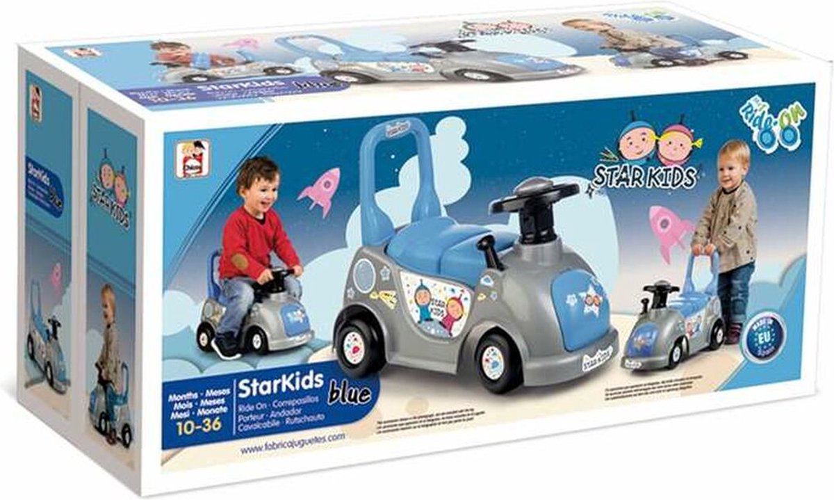 driewieler chicos star kids blauw 126 x 54 x 38 cm