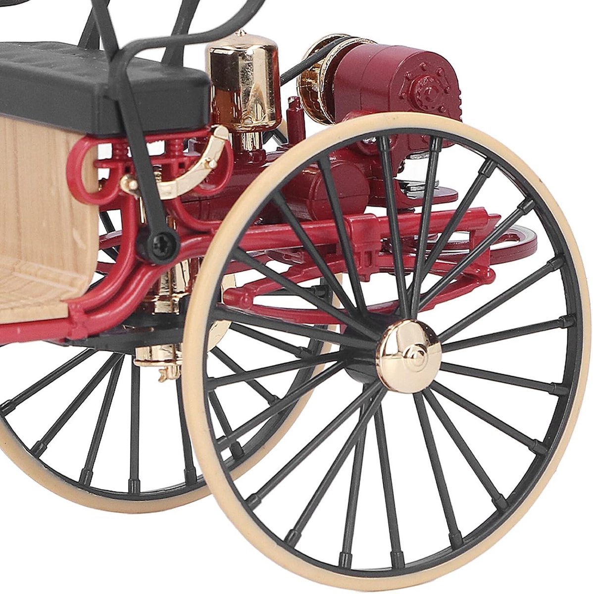 Driewieler Ornament in 1:12 Schaal Klassieke Legering Retro Miniatuur Decoratie voor Thuis (Rood) Driewieler kopen online