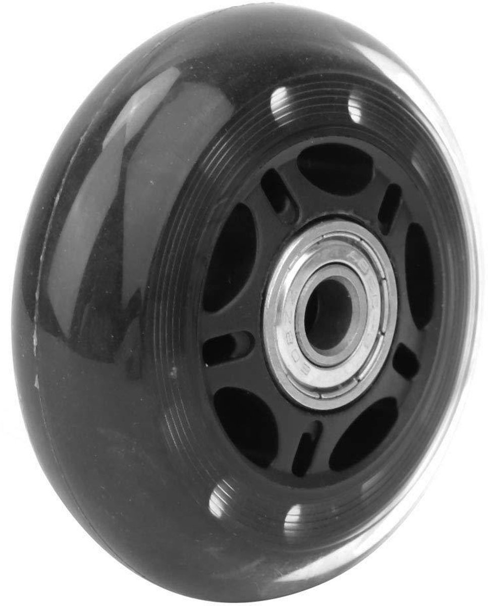 E-Ambar - Bagage wielen vervanging, zwarte transparante 3-inch gietmachines met stille PU, geschikt voor bagagekarren, met 608ZZ lagers. Buitenspeelvoertuigaccessoire kopen online