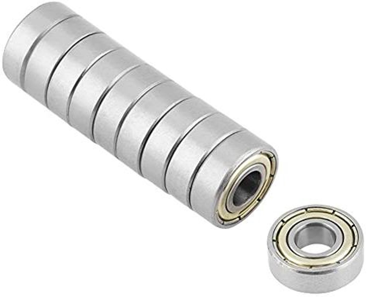e ambar set van 10 roestvrijstalen diepe groef kogellagers voor skateboard 6 x 15 x 5 mm