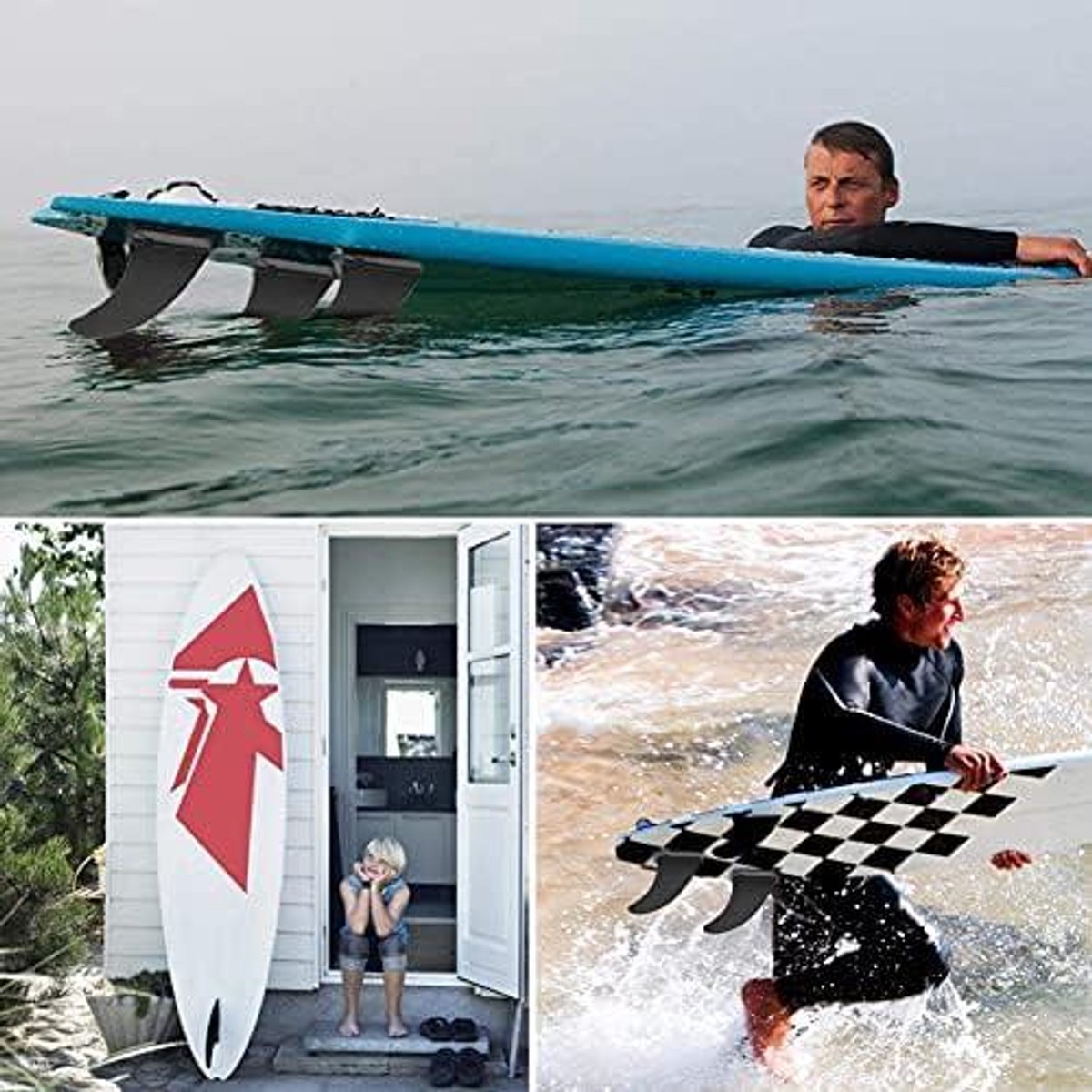 egoods single center longboard met afneembare fin en fin dock